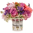 Pink Flowers In Personalised Mug Product Thumbnail