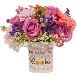 Pink Flowers In Personalised Mug Product Images