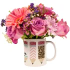 Pink Flowers In Personalised Mug Product Thumbnail