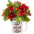 Red Flowers In A Personalised Mug Product Thumbnail
