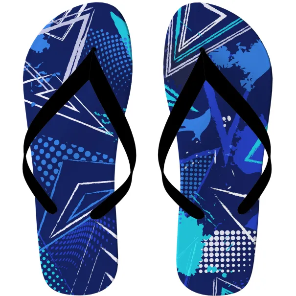 Blue & Turquoise Flip Flops Product Image