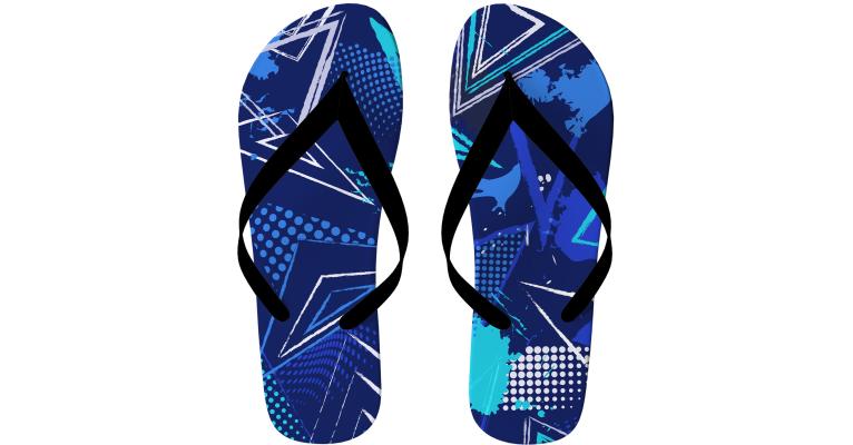 Buffalo Jump Turquoise Flip Flops