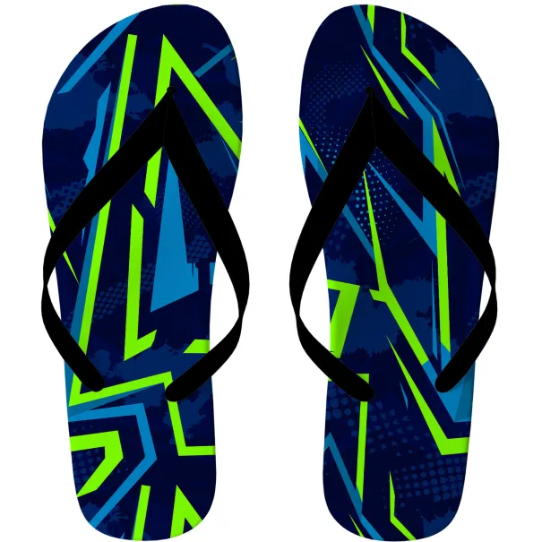 Green & Blue Flip Flops Product Image