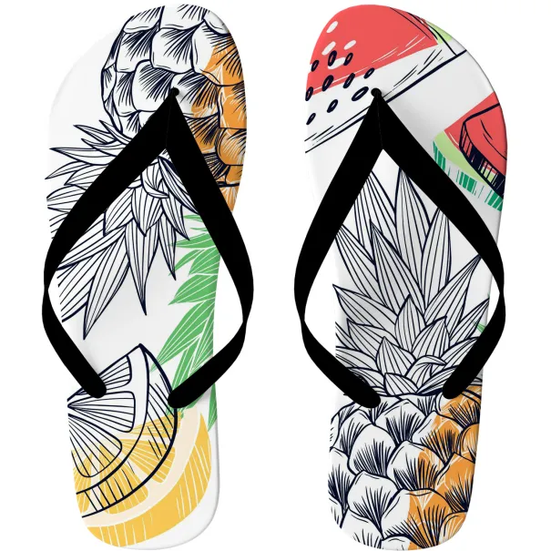 Pineapple Fruit Design Flip Flops Product Image