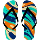 Blue Orange And Turquoise Flip Flop Product Thumbnail