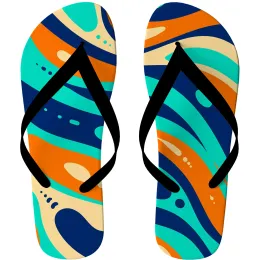 Blue Orange And Turquoise Flip Flop Product Images