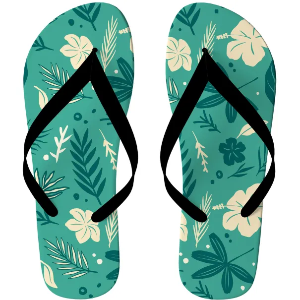 Summer Flower Design Flip Flops Product Image