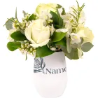 White flower Arrangement In Tumbler Product Thumbnail