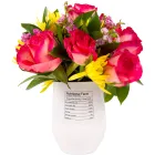 Bright Pink Flower Arrangement Tumbler Product Thumbnail