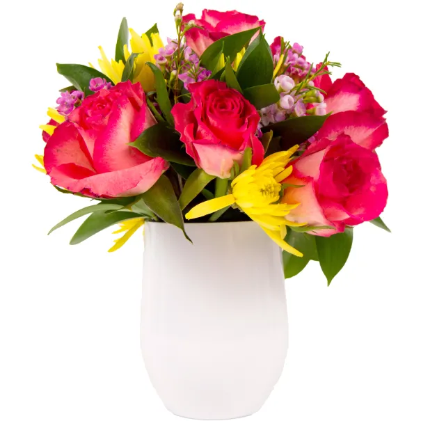 Bright Pink Flower Arrangement Tumbler Product Image