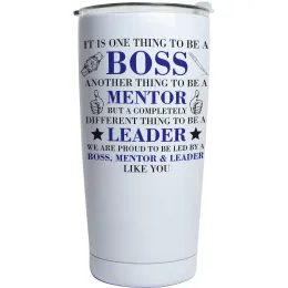 Boss, Mentor, Leader Large Tumbler Product Images