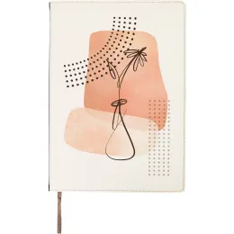 A5 Orange Line Flower Notebook Product Images