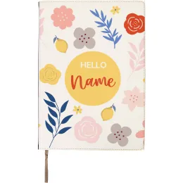 A5 Hello Floral Personalised Notebook Product Images
