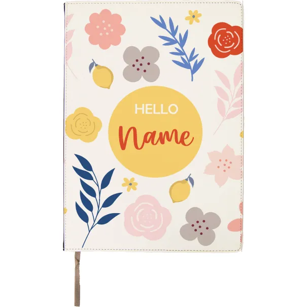 A5 Hello Floral Personalised Notebook Product Image