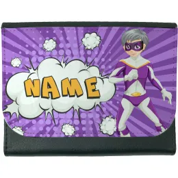 Superhero Purple Wallet Product Images